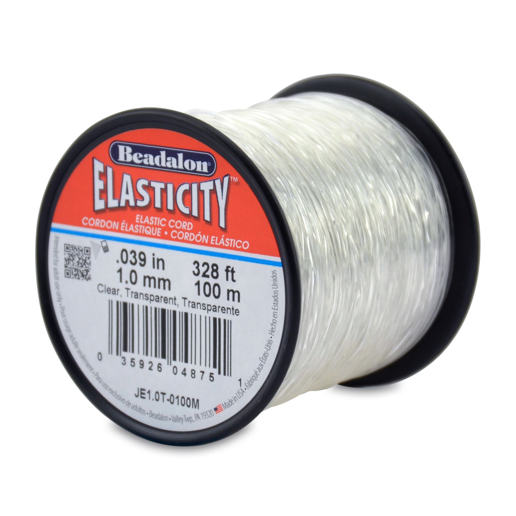 Elastisch Nylon Stretch Koord transparant Ø 1,00mm -100m