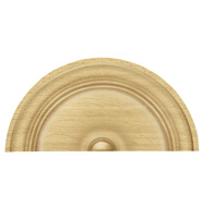 Trim part half disc wood