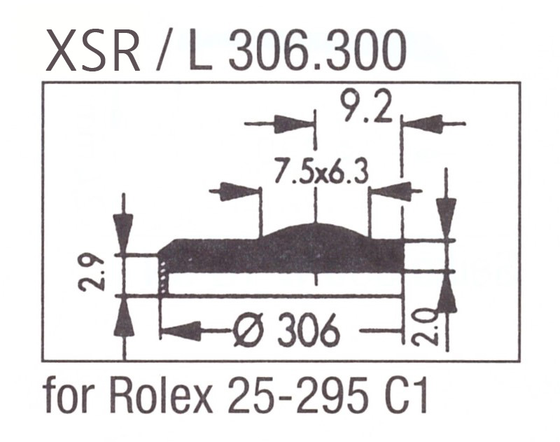 Glas XSR/L 306.300 saffier