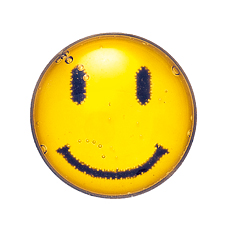 Prikbel Systeem 75, wit Novelty Motief Smiley Studex