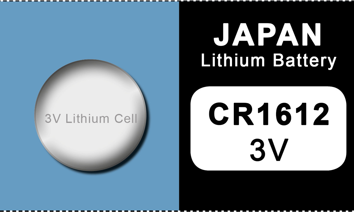 Japan 1612 lithium knoopcel