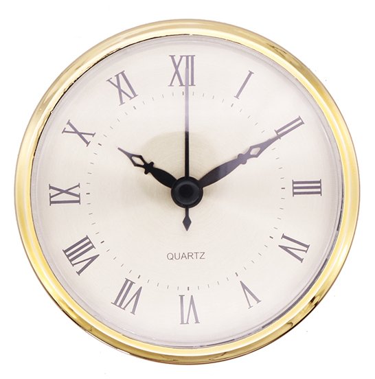 Insert movement G Ø 78mm, dial yellow, Roman numerals