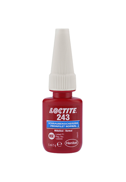 Loctite 243 schroeven- en kronenlijm 5gr.