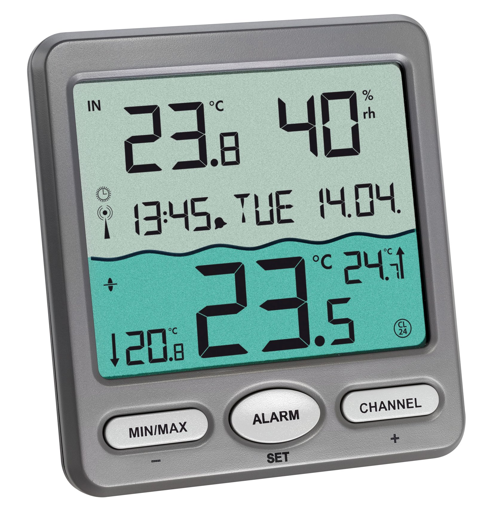 TFA Tijdsein gestuurde Zwembadthermometer