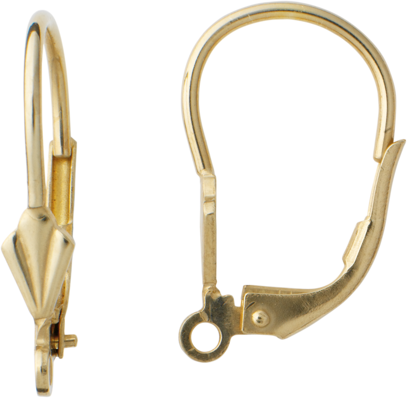 Lever back eye lengthwise gold 333/-Gg