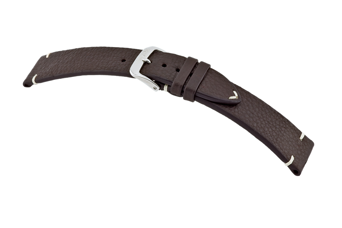 Leather strap El Paso 18 mm mocha