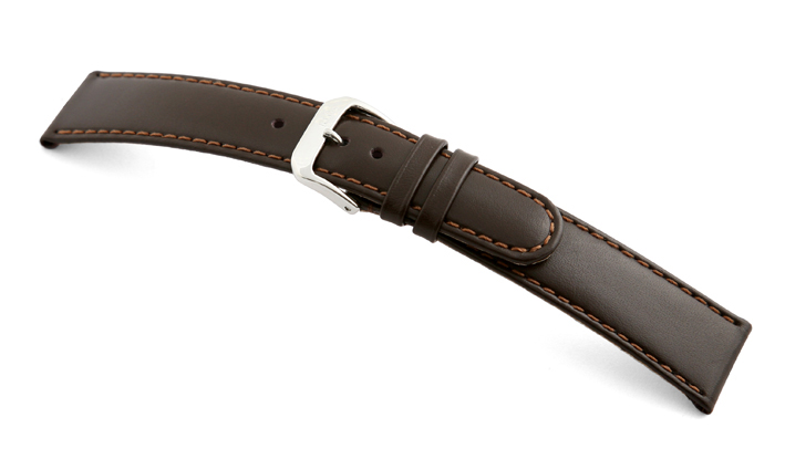 Leather strap Phoenix 10mm mocha smooth