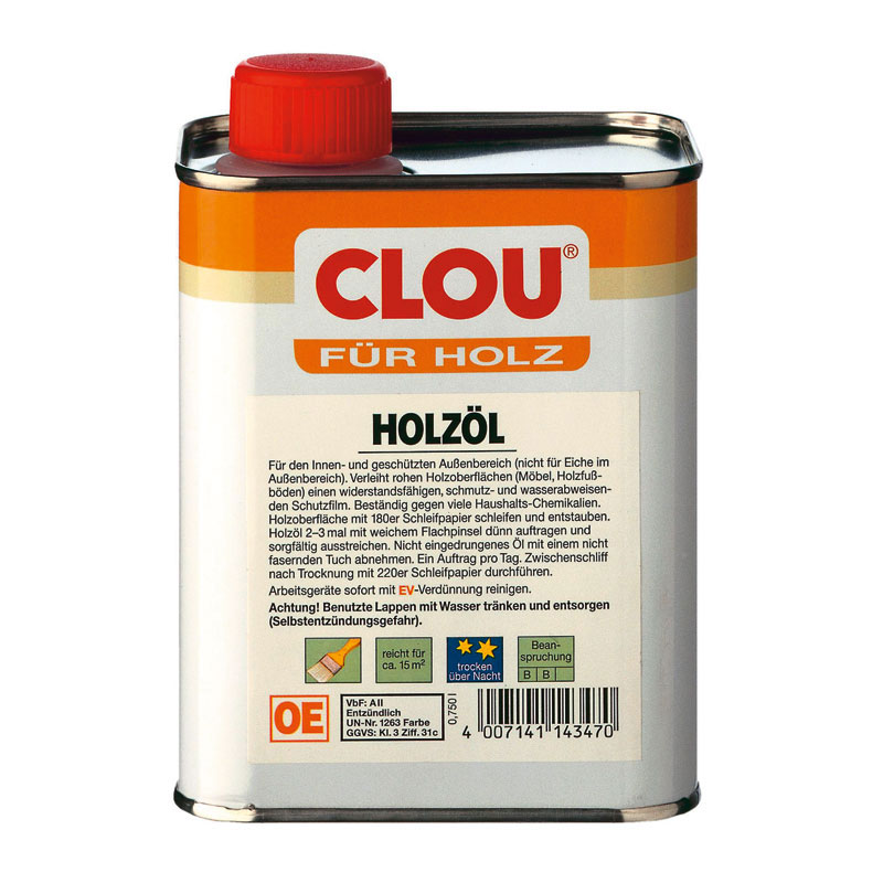 CLOU Houtolie kleurloos, 250ml