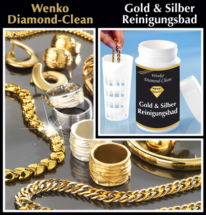 Diamond Clean Gold & Silver reinigingsbad, 375 ml