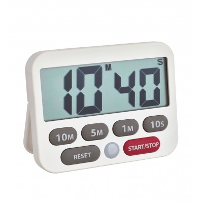 Digitale timer + stopwatch, wit