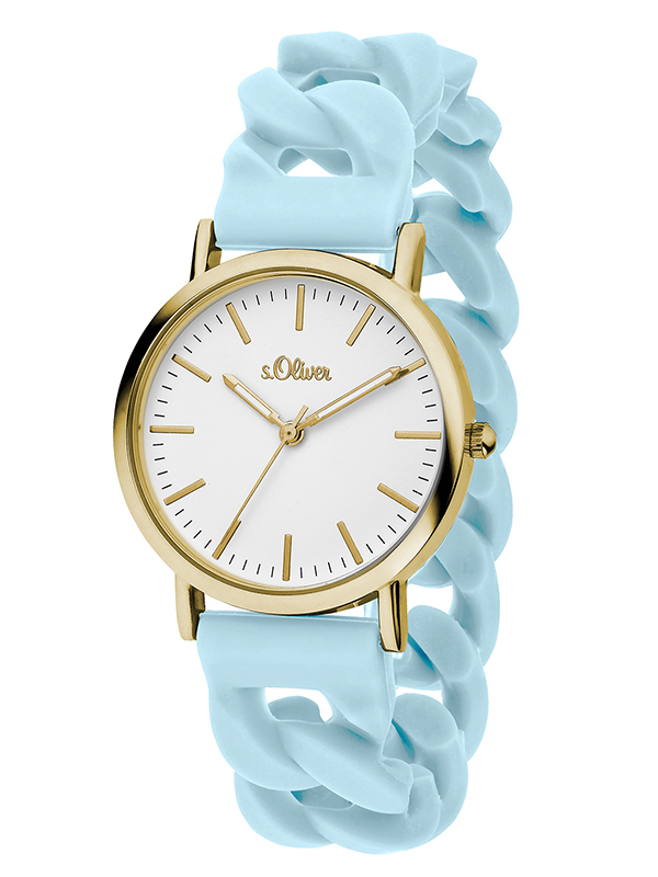 s.Oliver Silicone strap light blue SO-3253-PQ