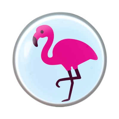 Prikbel Systeem 75 Novelty Motief Flamingo Studex