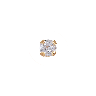 Prikbel Systeem 75 Goud 585/- GG Diamant 0,08 ct Studex