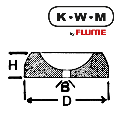 KWM Bouchon Messing KL 201 , B 0,10 - H 0,25 - D 0,82 mm