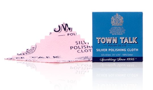 Mr Town Talk Dinky zilver polijstdoek 6,5cm x 6,5cm