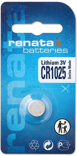 Renata 1025 Lithium Knopfzelle