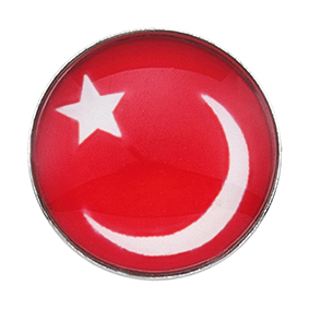 Prikbel Systeem 75 Novelty Motief Turkse Vlag Studex