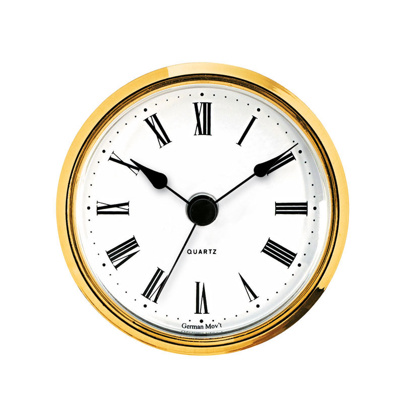 Quartz Insert Movement UTS BE Drum Ø 56mm, bezel Ø 103mm yellow, dial white, Roman numerals