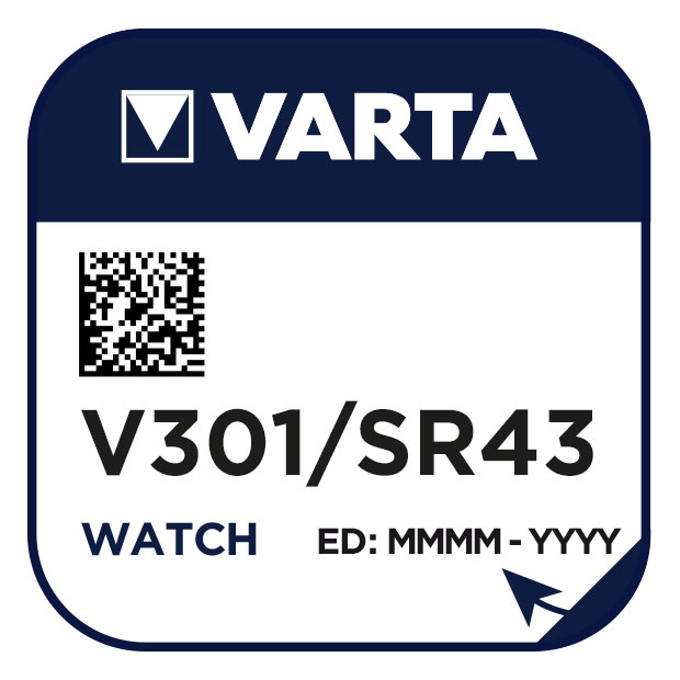 Varta 301 knoopcel