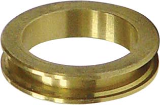 Übungsring mit Nut, Messing , für quadratische 3 mm Steine