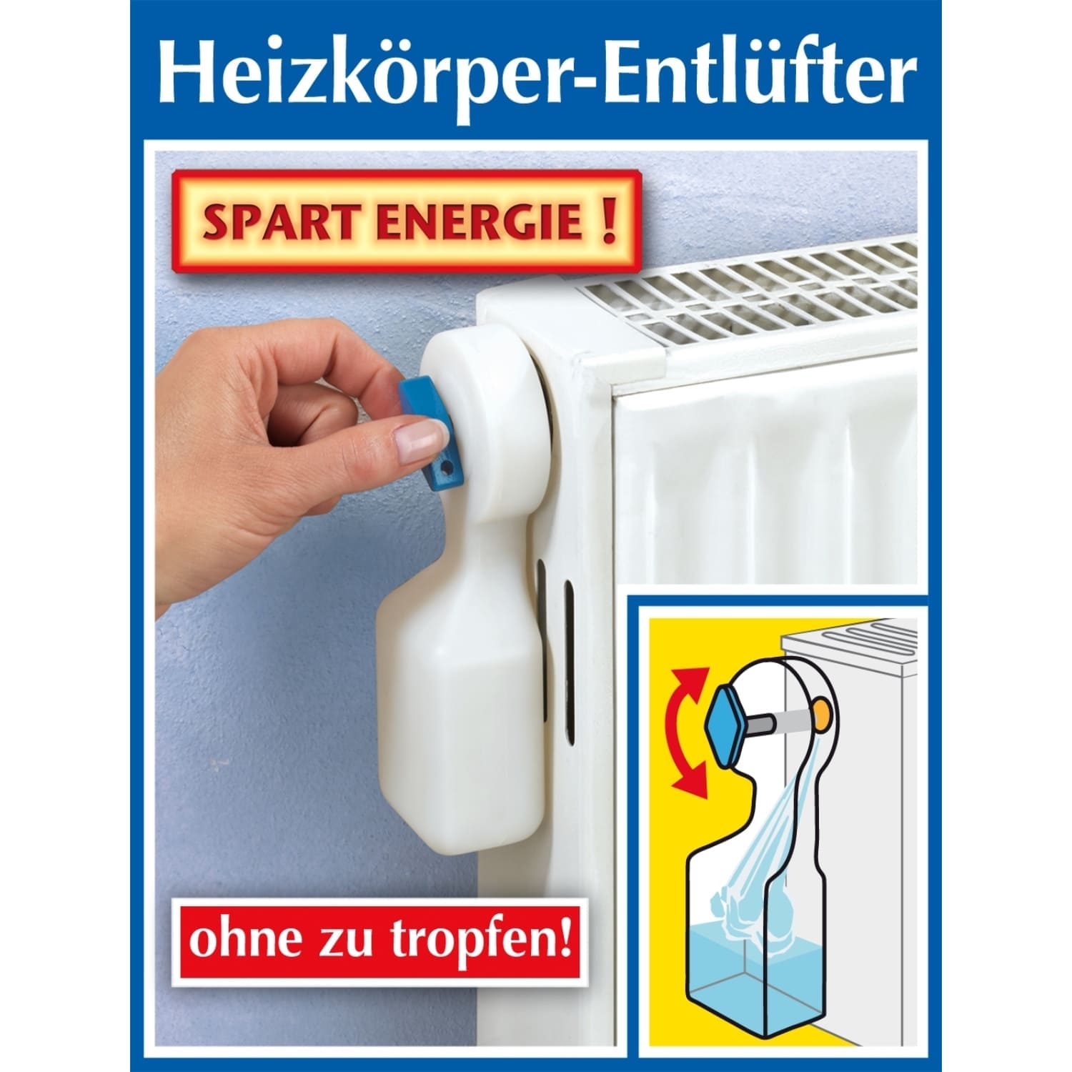 Radiatorontluchter - bespaart verwarmingskosten!