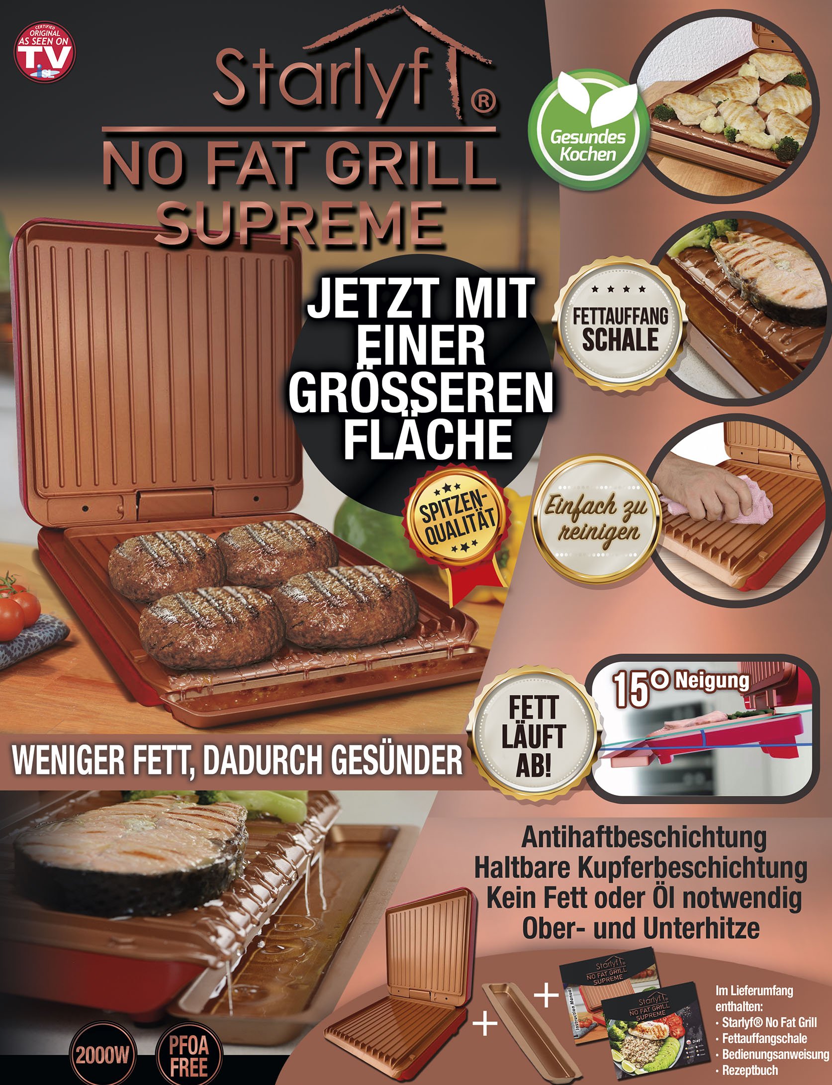 No Fat Grill - minder vet, dus gezonder - Surpreme versie