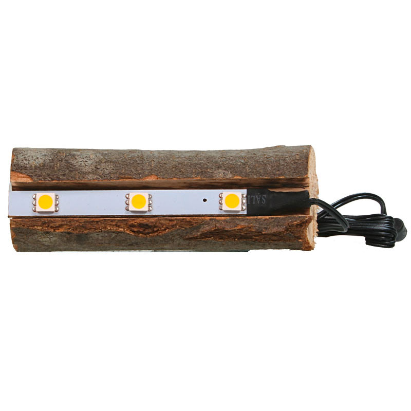 Boomstam met indirecte led-verlichting