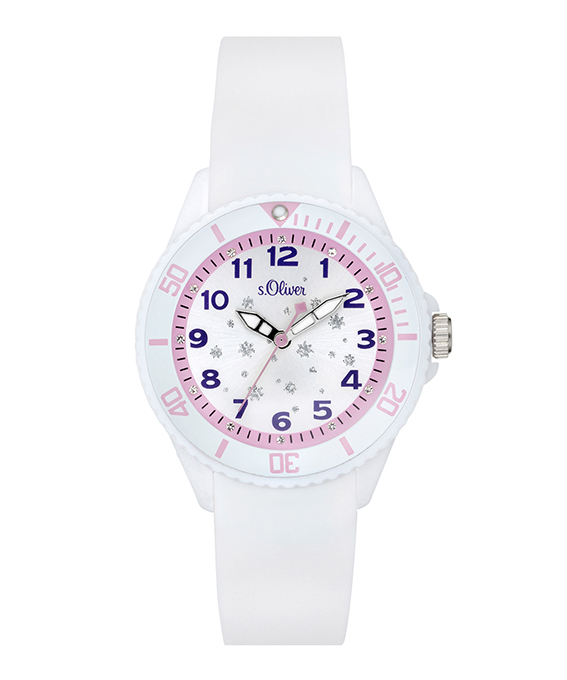 s.Oliver rubber strap white SO-3635-PQ