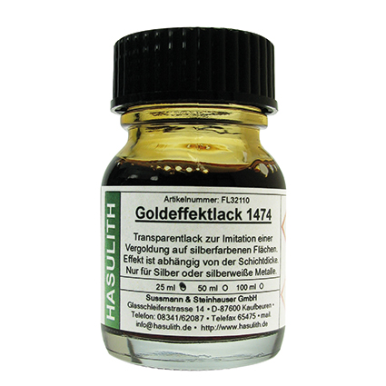 Gold effect varnish, 25ml