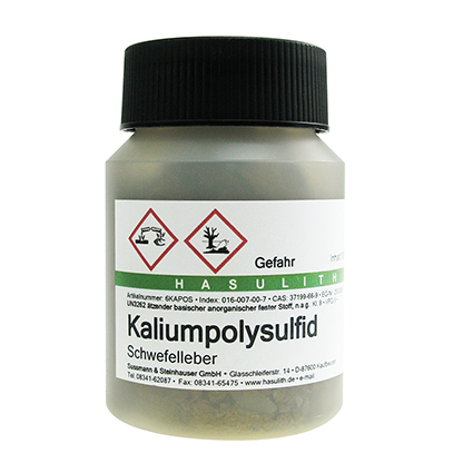 Kaliumpolysulfid, om zilver te zwarten 100gr.