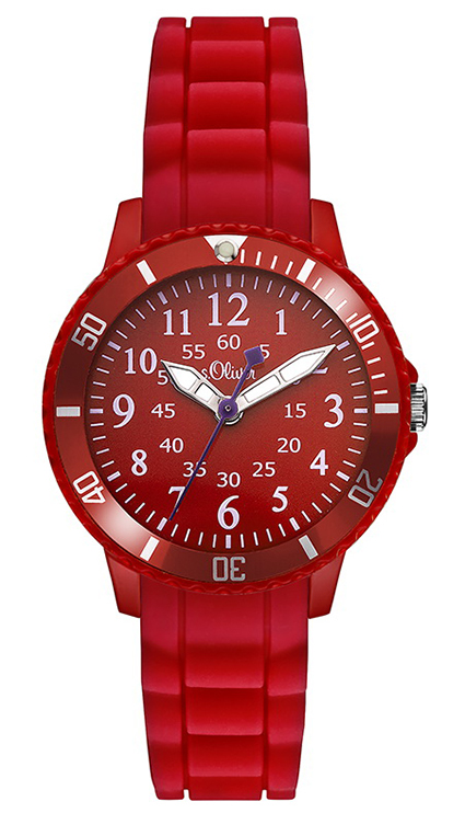 s.Oliver Silicone strap red SO-2758-PQ