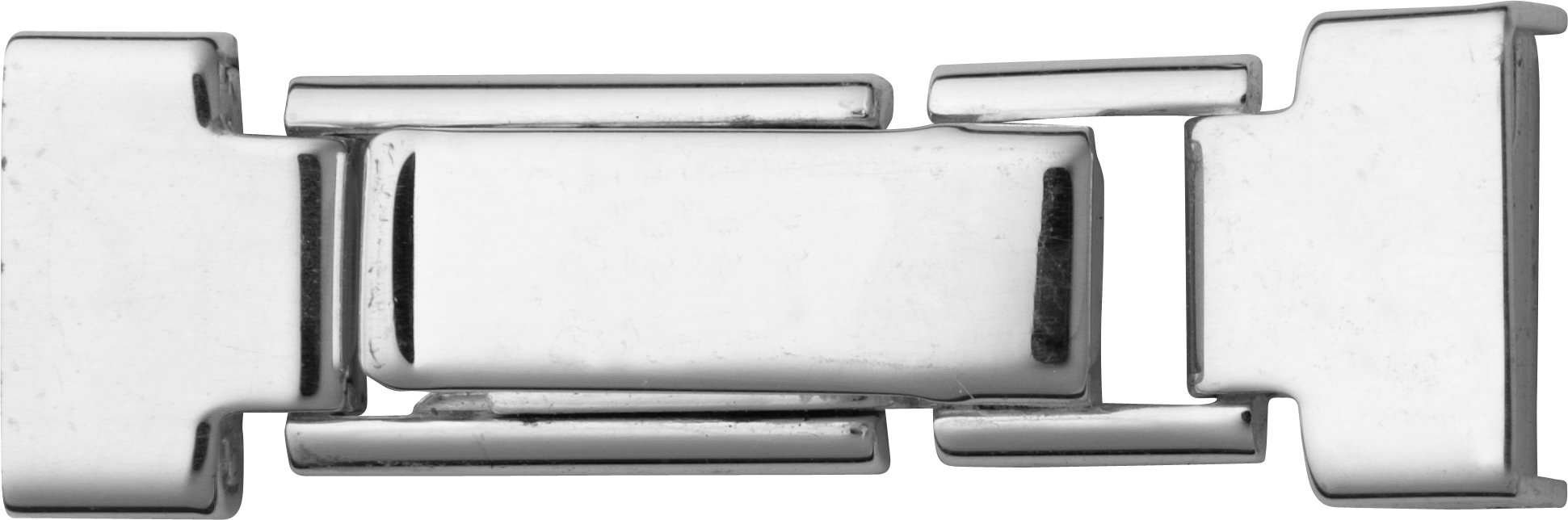 Pull lock silver 925/- 9.0/8.0 mm, white, polished