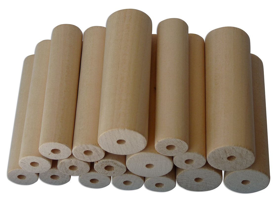 PLAYMAT Turning wood lime17pcs. 20mm, 7pcs 30mm