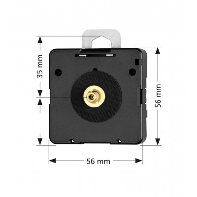 Dugena 838 quartz movement, pointer length 16.2mm - reverse running