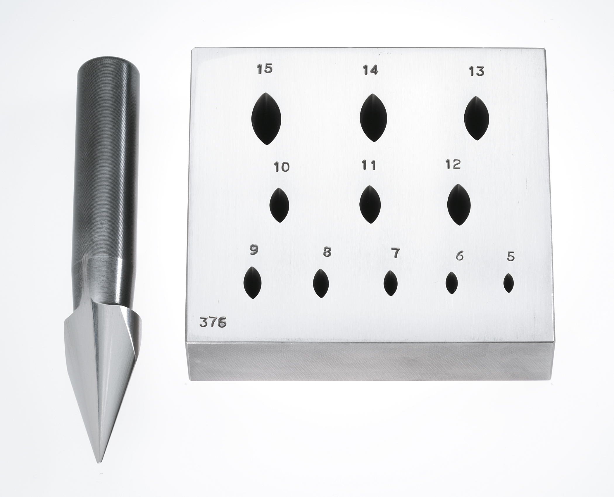 Compressiematrijs ovaal punt 5x2 - 15x7 mm