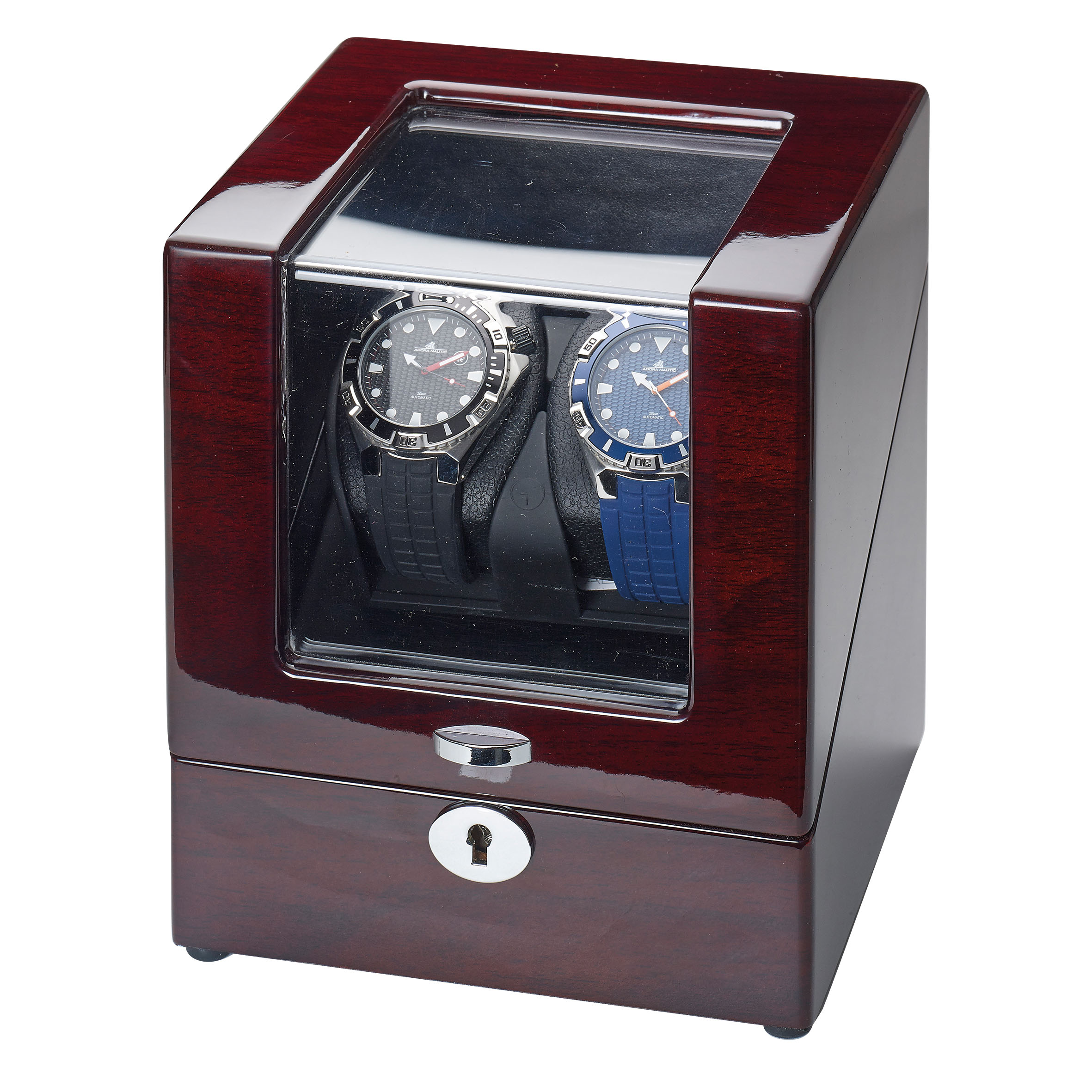 Advance Horlogeopwinder voor 2 horloges, mahonie