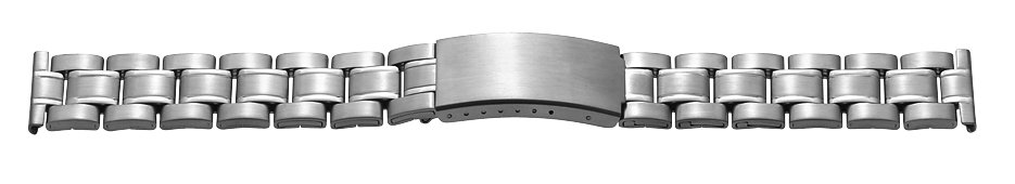 Metal band, stainless steel, 20 mm, steel, brushed/polished