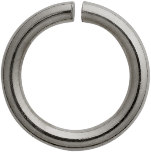 bindring rond edelstaal/wit Ø 5,00mm, dikte 1,00 mm