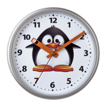 Horloge murale pingouin