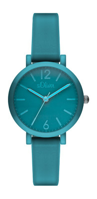s.Oliver Silicone strap turquoise SO-2663-PQ