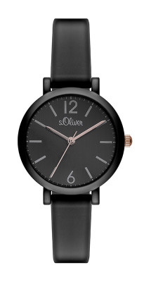 s.Oliver Silicone strap black SO-2657-PQ