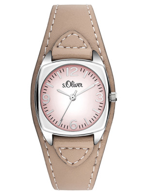 s.Oliver Leather strap rose/nude SO-3151-LQ