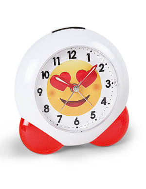 Atlanta 1918/8 Quartz alarm clock flashing frame red