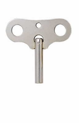 Large clock key standard Design steel nickel plated square interior: 6.00