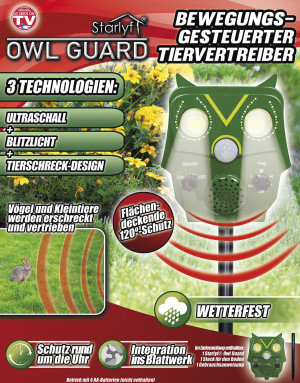 Garden hibou Owl Guard - répulsif pour animaux à commande de mouvement