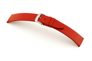 SELVA leather strap for easy changing 20mm red without seam - MADE IN GERMANY
