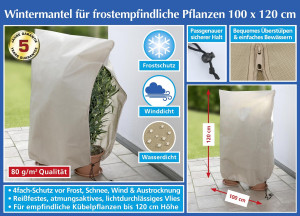 Plant protection beige, 100x120cm