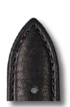 Bracelet-montre en cuir biologique Fairfield 18 mm noir
