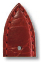 Bracelet cuir Bahia 24mm bordeaux avec cuir crocodile en relief