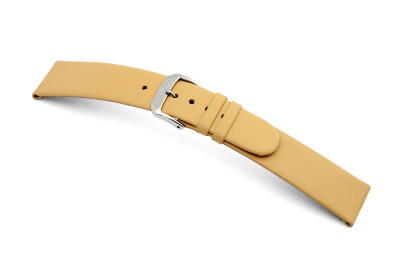 Bracelet-montre en cuir Merano 20mm sable lisse